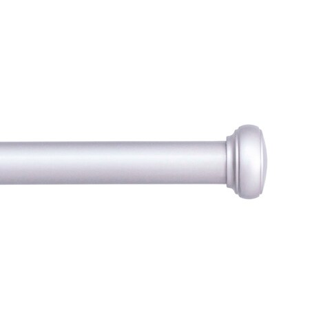 Kenney Mfg Kenney Weaver 1" Indoor/Outdoor Rust-Resistant Curtain Rod, 72-144", Brushed Nickel KN90011